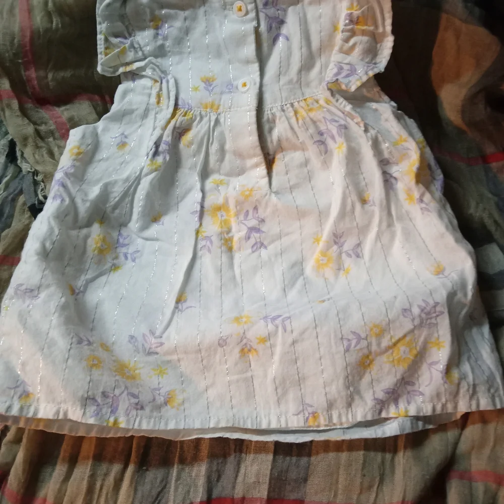 OshKosh B'gosh White Floral Kids Dress